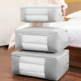 thumbnail image 3 of Home Textile Storage Durable Non Woven Quilt Luggage Bag for Moving Packing and Clothes Organization, 3 of 5