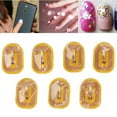 thumbnail image 2 of NFC Nail Stickers, 7pcs NFC Luminous Nail Art Patch,  Mobile Sensors LED Light Flash Nail Art Stickers, Self Adhesive Intelligent Lighting Nail Stickers, Polish Chip Manicure Decorations Phone Tips, 2 of 10
