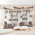 thumbnail image 3 of Farmhouse Outdoor Waterproof Pillow Covers, Retro Country Star Berry Vintage Wood Grain Decorative Square Throw Pillowcase Sofa Cushion Sham for Patio/Couch/Chair, 18"x18" 2 Pack, 3 of 8