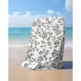 thumbnail image 4 of Farmhouse Flowers Beach Towels Oversized Super Absorbent, Pastoral Vintage Leaf Spring Summer Lightweight Bath Towel Quick Dry Sets For Bathroom/Pool/Rv Camping/Beach Play/Gym Room/Picnic 30"x60", 4 of 8