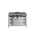thumbnail image 3 of Marsyas 48 in W x 22 in D White Bath Vanity, Grey Quartz Countertop and Faucet Set, 3 of 10