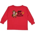 thumbnail image 3 of Inktastic Off To The Races with Cowgirl on Horse Girls Long Sleeve Toddler T-Shirt, 3 of 5