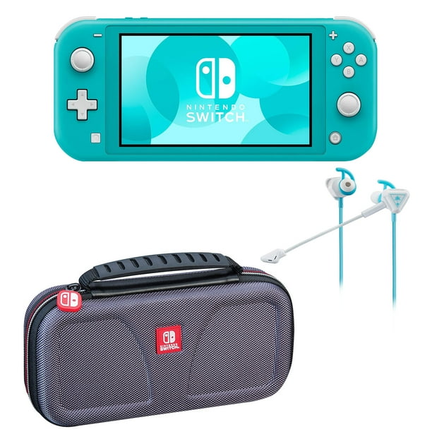 Nintendo Switch Lite Bundle Turquoise with Deluxe Travel Case and