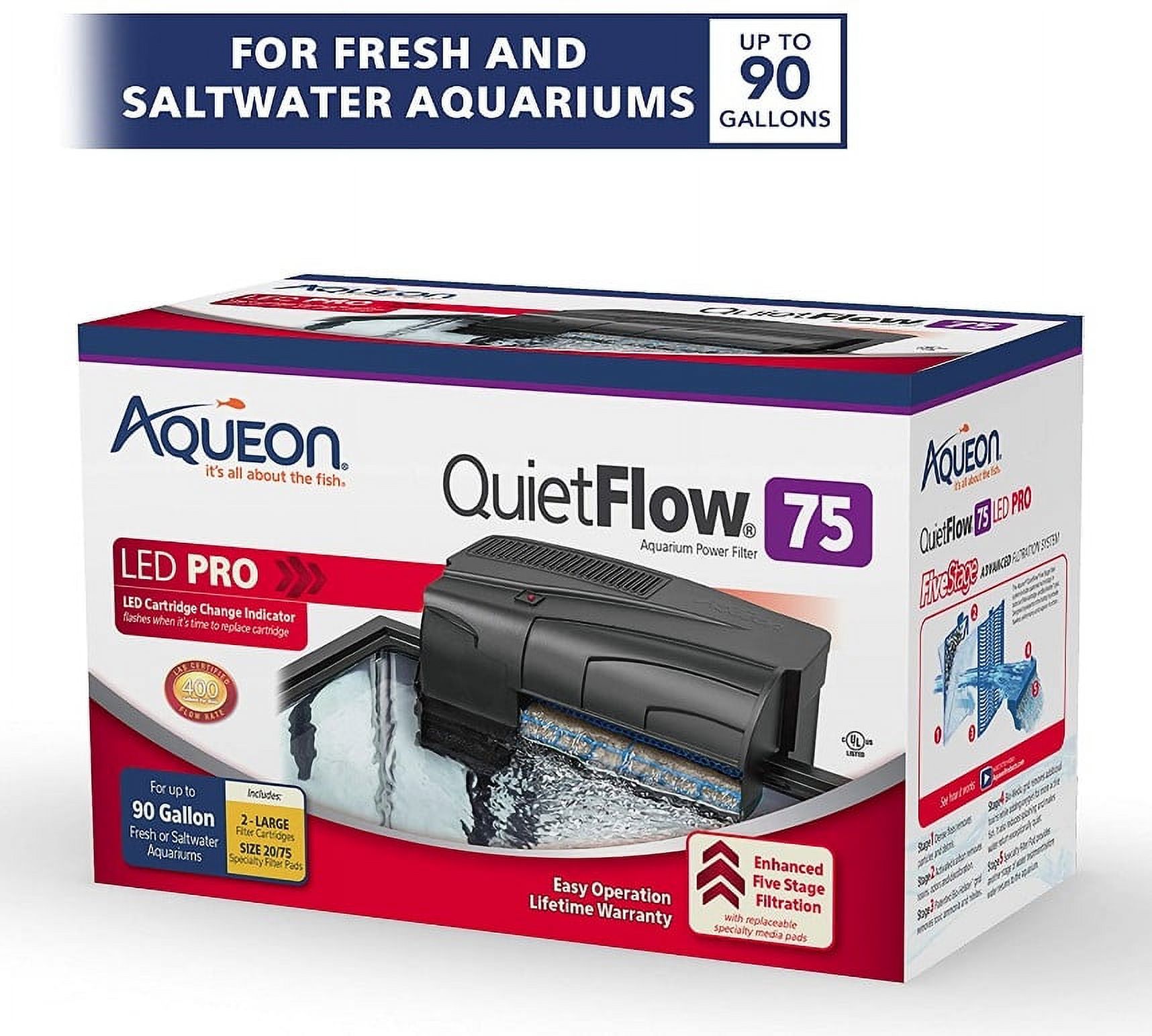 Aqueon QuietFlow LED Pro Aquarium Power Filter photo 3