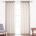 thumbnail image 5 of Quality Home Outdoor Oxford Grommet Top Curtain Panel Pair – Stainless Steel Nickel Grommet Top – Green – 52”W x 84”L – (Set of 2 Panels), 5 of 7