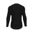 thumbnail image 4 of Wrangler Workwear Men's Performance Ribbed Fleece Base Layer Top Long Sleeve Thermal Shirt, L, Black, 4 of 4