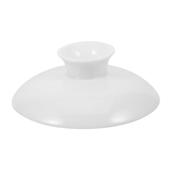 Reusable Mug Lids Ceramic Mugs Lid White Ceramic Mug Lid Drink Cover Outdoors Mug Cover Tea Bowl Lid Mug Lids For Hot Cold Beverage 3 inch