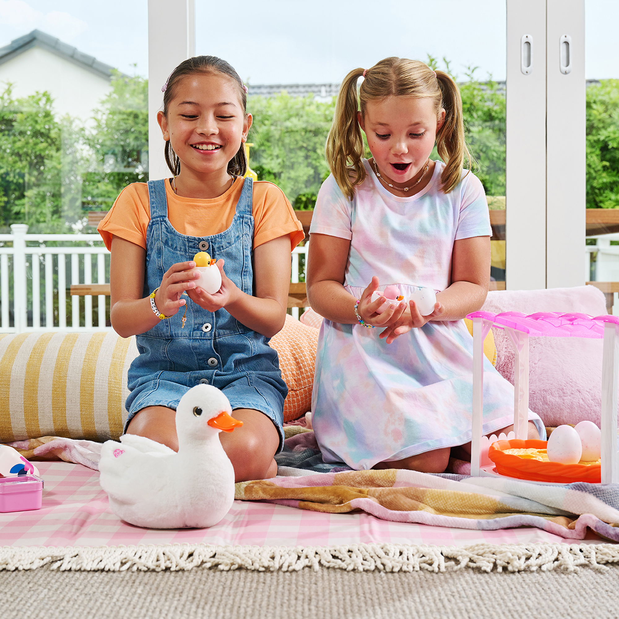 Pets Alive Mommy Duck & Baby Surprise, Nurturing Play Surprise Hatching Interactive Girls Toy by ZURU for Kids Ages 3+