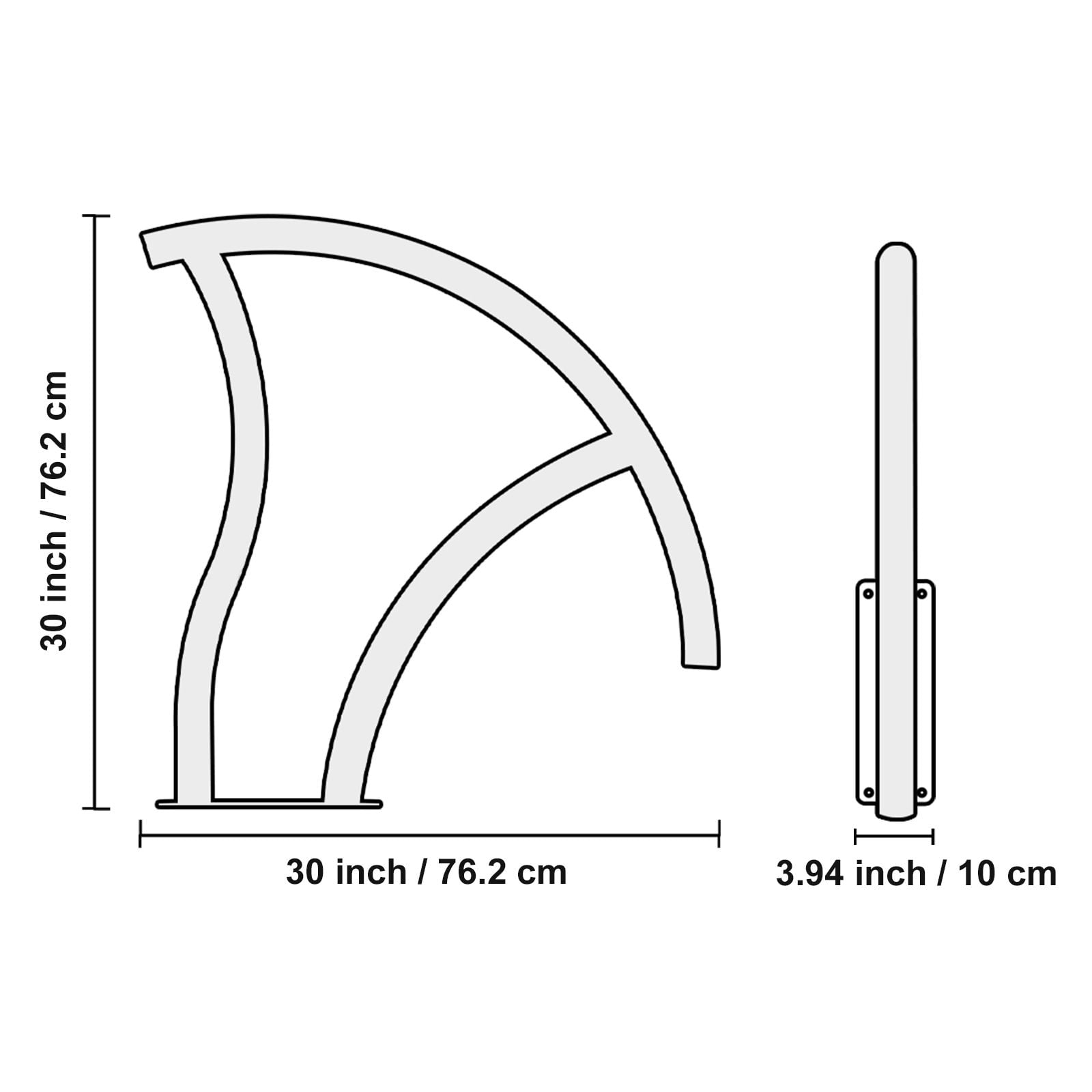 Pool Handrail, 2 PCS 30x30 in Pool Railing, Stainless Steel with Base Plate for Indoor/Outdoor Pools,Swimming Pool Safety Railing for Decks,Rust-Proof Grab Bar w/ Grip Cover&Accessories for Spas