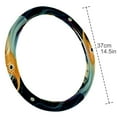 thumbnail image 4 of Sea Slug 14.5 Inch Printing PVC Leather Steering Wheel Cover Car Wheel Covers Auto Accessories, 4 of 6