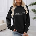 thumbnail image 2 of Womens Sweatshirt Retro Graphic Long Sleeve Crew Neck Pullover Casual Lightweight Tops, 2 of 4