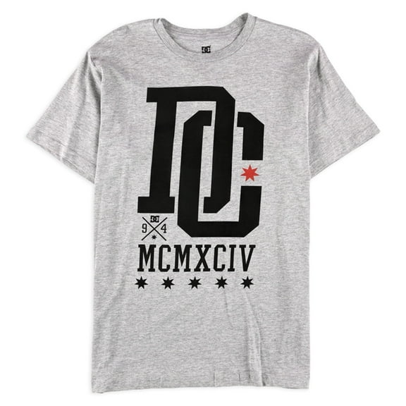 DC Mens MCMXCIV Graphic T-Shirt, Grey, Medium