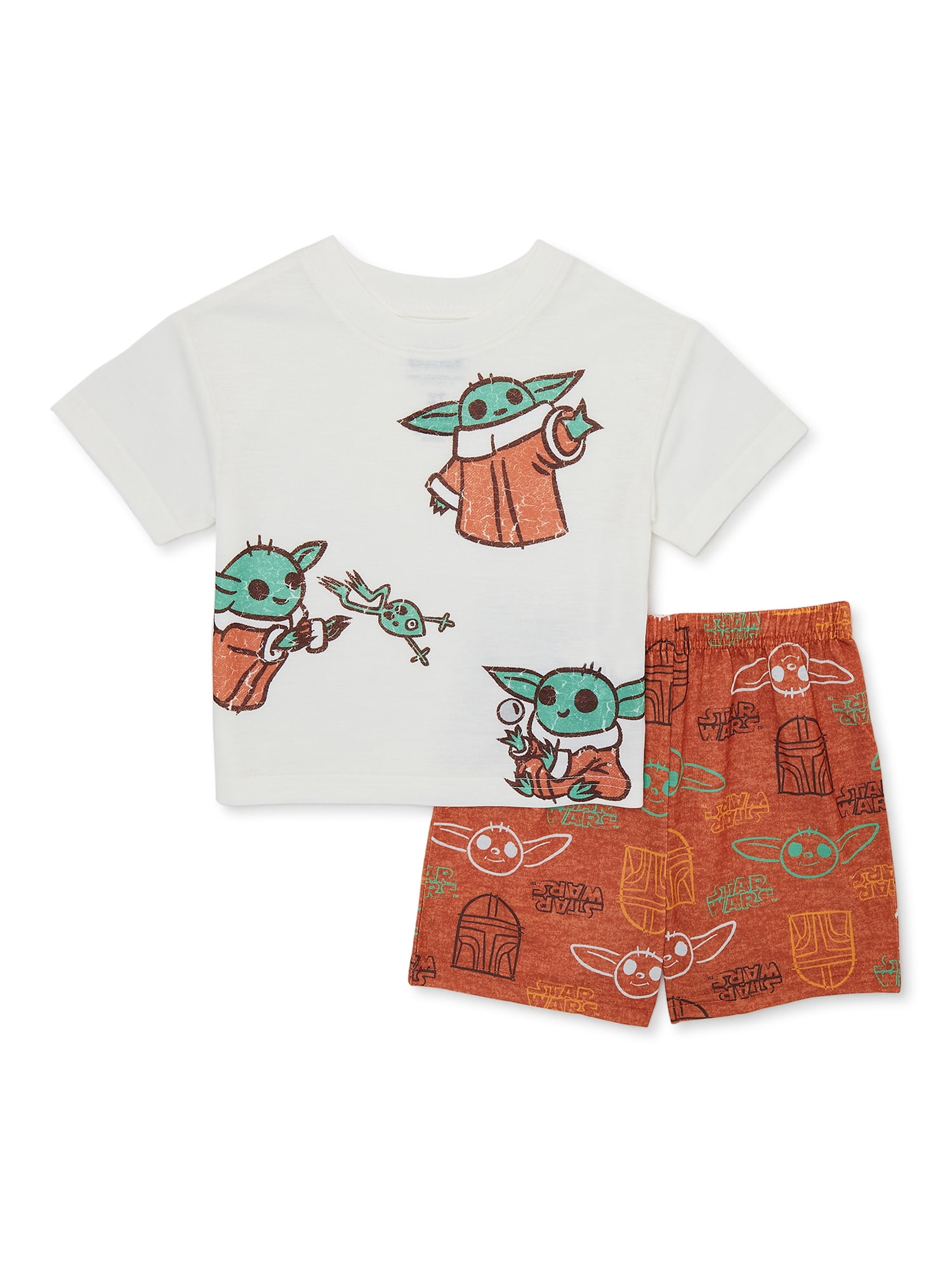 Star Wars Toddler Boy Baby Yoda Print Pajama Set, 2-Piece, Sizes 12M-5T