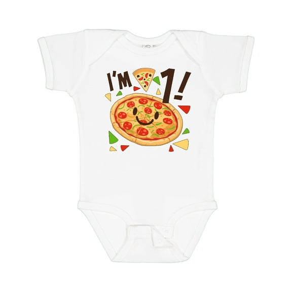 Inktastic I'm One Pizza Birthday Party Boys or Girls Baby Bodysuit