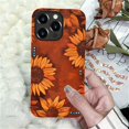 thumbnail image 3 of Magnetic Case for iPhone 14 Pro, Compatible with Magsafe, PC Hard Shell & Silicone Inner Bumper, Shockproof Full-Body Cover Slim Design for iPhone 14 Pro Case - Retro Sunflower, 3 of 5