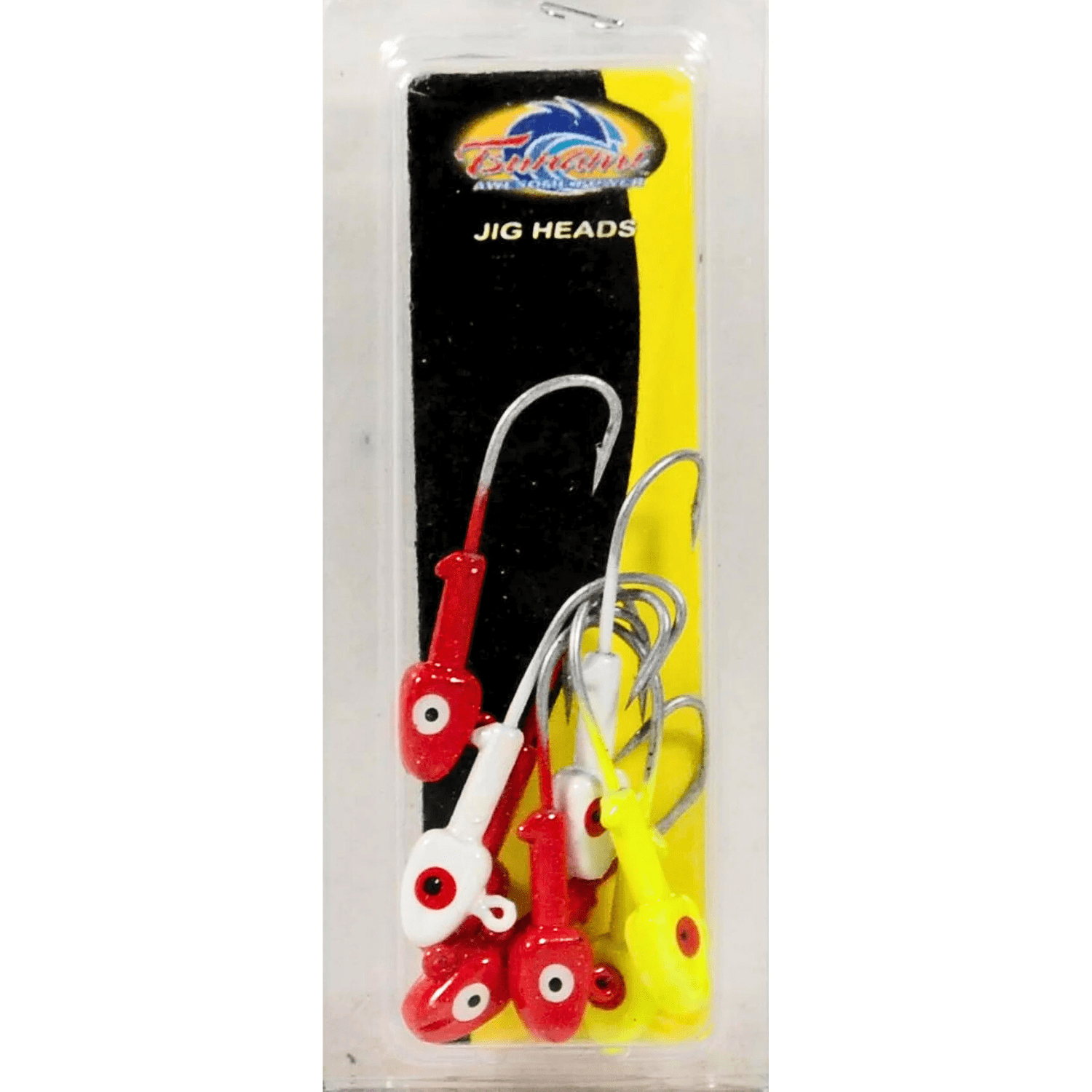 (3 pack) Tsunami Lead Jig Head Fishing Lure 1/4 oz. – Assorted Colors, 8-Pack