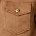 thumbnail image 5 of Olyvenn Clearance Men's Slim Fit Trucker Jean Jacket Corduroy Long Sleeve Button Down Denim Coat with Pockets Khaki 12, 5 of 8