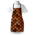 thumbnail image 3 of Vintage Apron Scale Pattern with Medieval Inspirations Half Circles Design Ancient Armor, Unisex Kitchen Bib Apron with Adjustable Neck for Cooking Baking Gardening, Bronze and Gold, by Ambesonne, 3 of 3