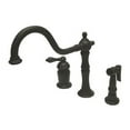 thumbnail image 2 of Kingston Brass KS1818ALBS Heritage Deck Mount Kitchen Faucet with Brass Spray..., 2 of 3