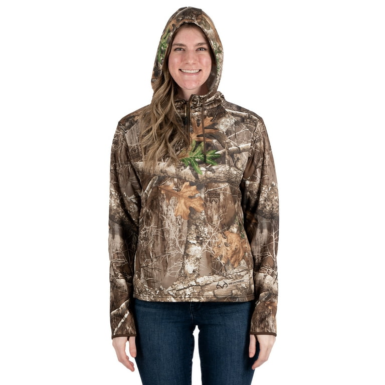 Realtree, Tops, Realtree Camo Hoodie Womens 2xl Camouflage Hooded Sweatshirt  2x