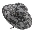 thumbnail image 3 of Kmbangi Adults Camouflage Print Sun-Resistant Fisherman Cap with Wind Rope, 3 of 9