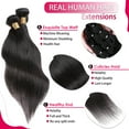 thumbnail image 2 of HAIRRO Hair One Bundle 100% Unprocessed Brazilian Virgin Human Hair Bundles Body Wave Bundles Wet Human Hair Natural Color Hair Extensions, 2 of 8