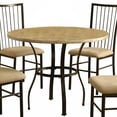 thumbnail image 2 of Metal & Marble Dining Set, Brown, 5 Piece Pack, 2 of 2