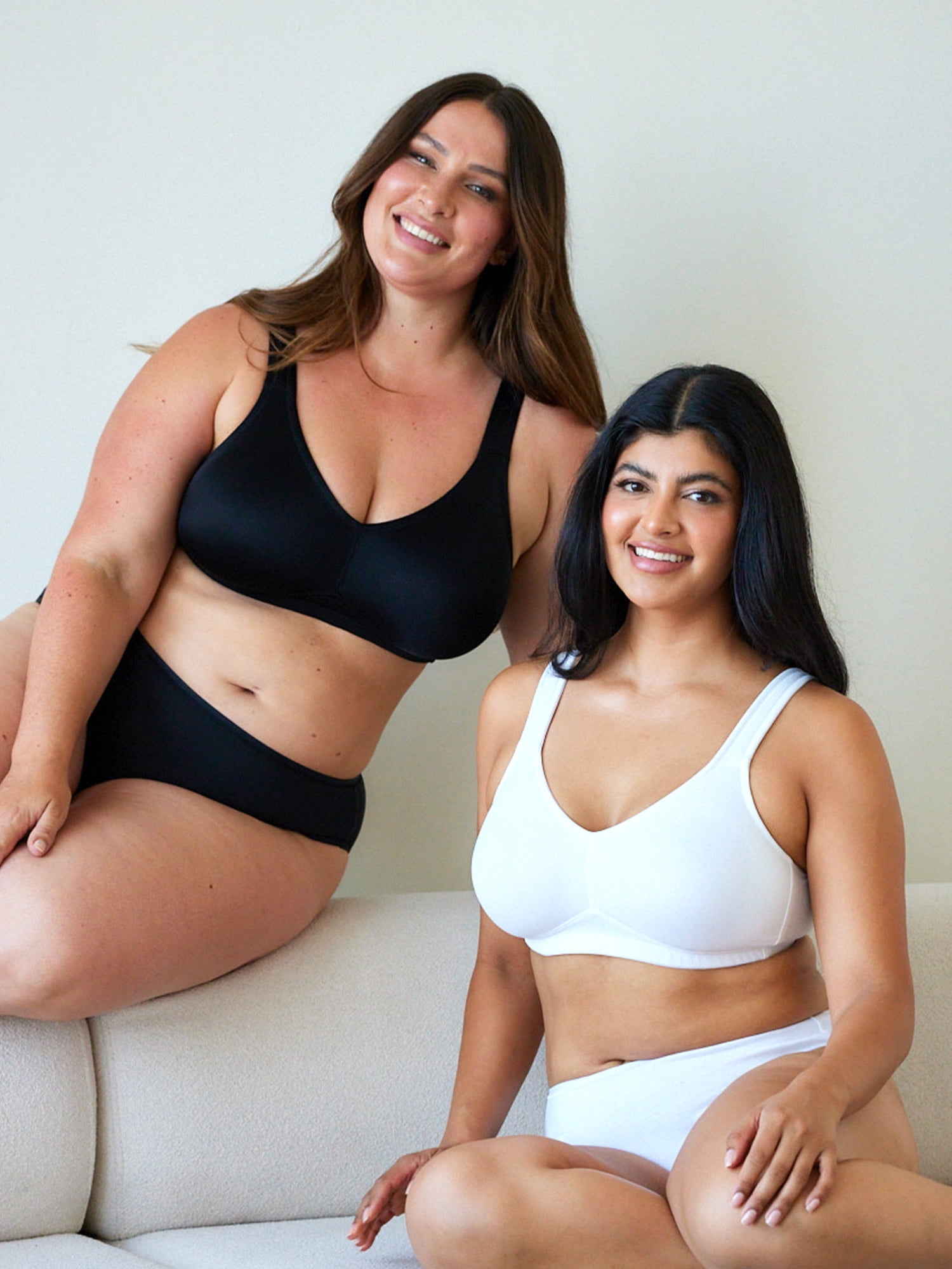 Leading Lady, The Claire, Unpadded Wireless Everyday Bra, Medium Support, Full Coverage, Padded Straps, Smooth Microfiber (Women's & Women's Plus)
