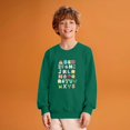 thumbnail image 3 of Alphabet Graphic Pullover Sweatshirt for Children's Long Sleeve Crewneck Top Soft Casual Loose Fit Comfortable Wear, 3 of 5