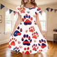 thumbnail image 3 of Iyufng Girls Dresses Independence Day Printed Dresses, 3 of 8