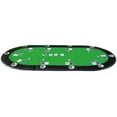 thumbnail image 3 of Game Tables Folding Poker Table Top for 10 Players Tri-Fold Texas Holdem Blackjack Casino Game Tabletop Green,Furniture For Game And Recreation, 3 of 10