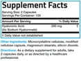 thumbnail image 2 of Bronson Hyaluronic Acid 200 MG High Potency Joint Health & Healthy Skin Support, Non-GMO, 200 Vegetarian Capsules, 2 of 2