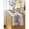thumbnail image 5 of Table Runner 70 Inches Long for Kitchen Dining, Independence Day Dresser Scarf Farmhouse, Dining Table Decorations for Wedding/Parties, 4th of July Patriotic Flowers Leaves 13 x 70 In, 5 of 8