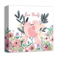thumbnail image 2 of Creative Products Two Love Birds And Flowers 12 x 12 Canvas Wall Art, 2 of 5
