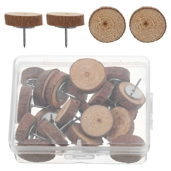 FONDOTIN Thumb Tacks For Cork Board Tacks Wood 20pcs For Classroom Use