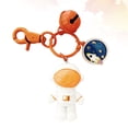 thumbnail image 2 of EeaseMX Adorable llavero de astronauta con forma de campana, adorno colgante para bolso de coche (naranja), 2 of 8