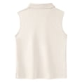 thumbnail image 6 of Ticikt Girls Athletic Solid Tee for Kids Lightweight Girls for Play Breathable Everyday Wear Soft Knit Short Sleeve Shirt for Girls,Beige, 6 of 6