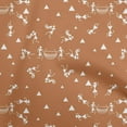 thumbnail image 1 of oneOone Velvet Rose Brown Fabric Asian Floral Block Craft Projects Decor Fabric Printed By The Yard 58 Inch Wide, 1 of 4