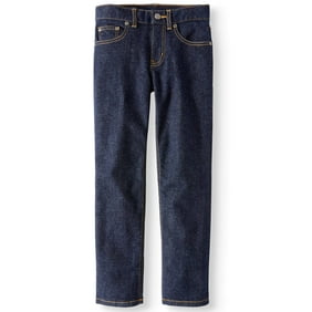 Wonder Nation Boys Straight Denim Jeans, Sizes 4-18 & Husky
