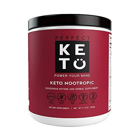 Perfect Keto Nootropic Brain Supplement: Best as Nootropics Powder Booster Supplements to Support Memory, Focus, Energy Peak. Ginkgo, Alpha GPC. Mental Clarity & Concentration Men & Women
