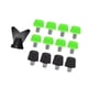 thumbnail image 4 of Pieles de zapatos de zapatos de fútbol de 12 piezas Caballeros de rugby M6 Spikes de zapatillas de fútbol para zapatillas de fútbol para zapatillas de Verde 8 mm negro 11 mm, 4 of 8