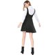 thumbnail image 5 of AllegK Dde San Patricio Vestido Decoración De Botones Por EnciDe rodilDobladillo Acampanado FalDe Tirantes PaMujer Negro 3XL, 5 of 7