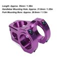 thumbnail image 3 of VÁSSTAGO DE BICICLETA DE MONTAIMA DE ALEACITO DE ALUMINIO, VÁSTAGO DE MANILLAR CORTO LIGERO DE BRICOLAJE PARA REMPLAZO, VÁSTAGO DE DE 0 PRADOS CON ORIFORIO DE MONTAJE DE, 3 of 7
