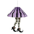 thumbnail image 1 of Adorno colgante de Halloween con forma de panal, falda de tacones altos, papel morado, adorno para fiesta, para interiores y exteriores, casa embrujada, colgante para fiesta., 1 of 5
