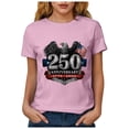 thumbnail image 6 of TOWED22 Women's 250Th Anniversary Print Vintage T-Shirt 1776-2026 250Th Anniversary Patriotic Tee(Pink,XXL), 6 of 8