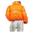 thumbnail image 2 of Felcia Winter Down Jacket Women Neon Color Cropped Puffer Jacket Outwear Bubble Coat, 2 of 7