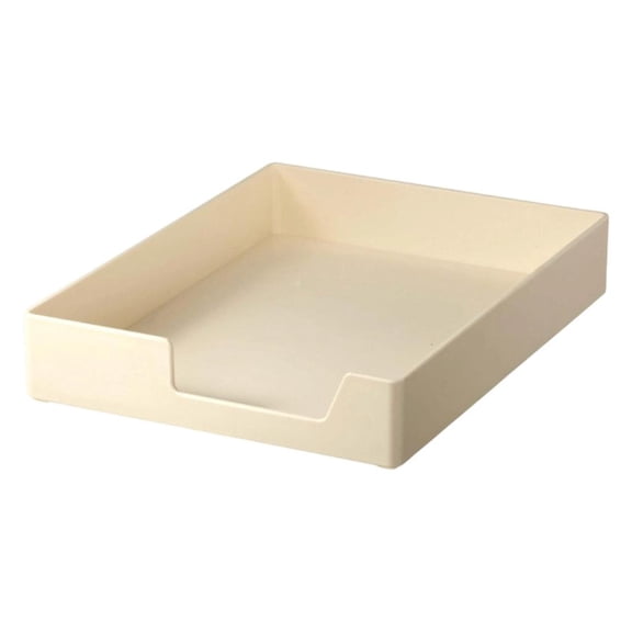 Stackable File Organizers Tray, Open Front Desktop Storage File Tray for Paper