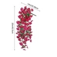 thumbnail image 3 of CaiYueKe Artificial Morning Glory Vines Wall Hanging Decoration Realistic Fake Flowers for Home Decor Wedding Party Indoor Outdoor No Maintenance Lifelike Silk and Plastic Garland, 3 of 7