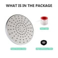 thumbnail image 6 of High Pressure Shower Head - 6“ Powerful Bathroom Pressure Boosting Rain Showerhead - Perfect Universal Replacement for Rainfall Shower Heads (Chrome), 6 of 12