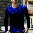 thumbnail image 4 of Patlollav Mens Tops Unisex Daily T Shirt 3D Print Long Sleeve Blouses, 4 of 6